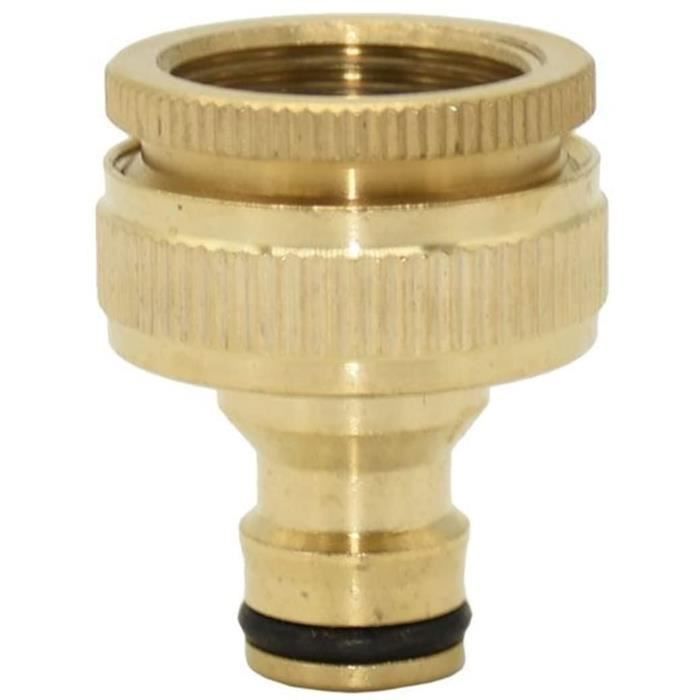 Lot De 4 Raccords Rapides En Laiton 1/2 Pouce - Pour Tuyau D'arrosage, Robinet, Jardin Et Nettoyage - 3