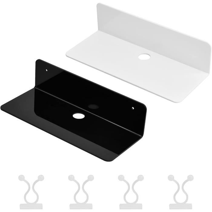2 Pièces Etagere Sans Percer En Acrylique, Etagères Murales Sans