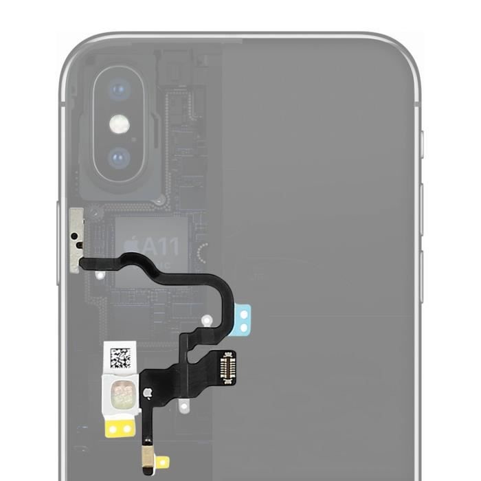 Nappe Bouton Power + Flash Pour IPhone X - Pièce De Rechange, Neuve, Référence POWERFLEXX