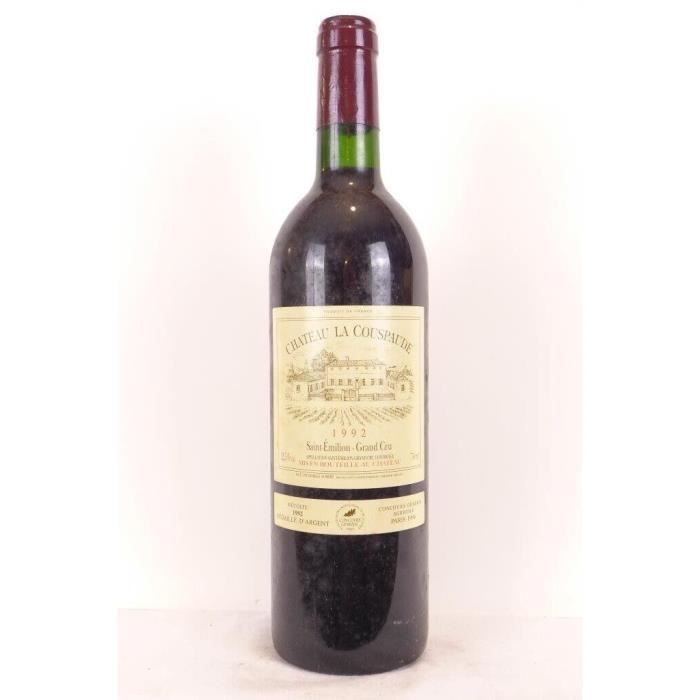 Saint-émilion château la couspaude grand cru rouge 1992 - bordeaux - La ...