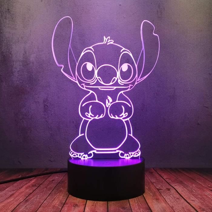 Lumière de nuit LED dessin animé Anime Stitch Chiot Poupée Créative 3D  Lampe de table Flash Lave Lumières Bébé Sommeil Éclairage M - Cdiscount  Puériculture & Eveil bébé