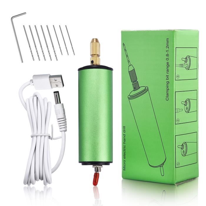 Mini perceuse électrique à main avec USB de 5V, en résine époxy, pour ...
