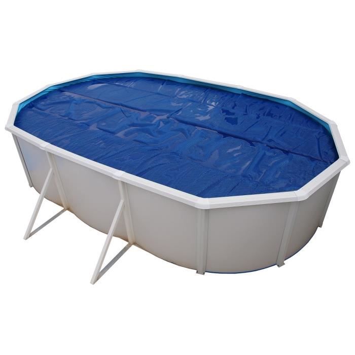 Bâche isotherme pour piscine hors sol 550cm - TOI - en polyéthylène bleu