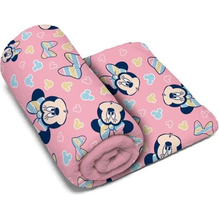 Couverture De Corail 150x95cm De Disney Minnie Multicolor Cdiscount Puericulture Eveil Bebe