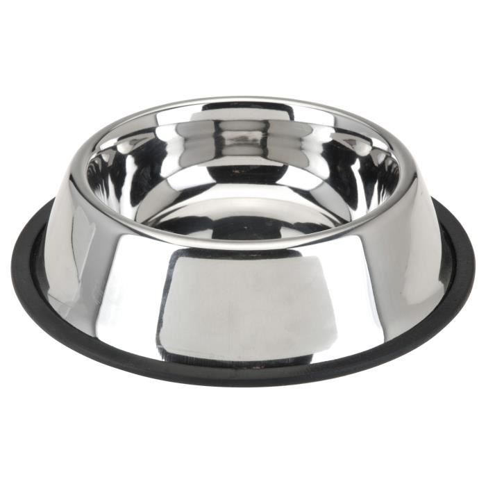 Gamelle pour chien en inox 25x18x135 cm - 250gr
