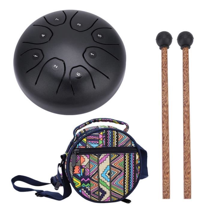 ZJCHAO tambour de handpan de langue Percussion de 5,5 pouces de tambour de réservoir de langue de handpan de casserole de main de