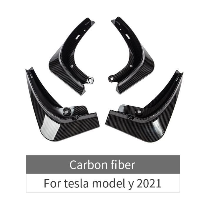 Pièces Auto,Garde-boue ABS pour Tesla Model Y, accessoires de voiture,  garde-boue anti-éclaboussures pour roues - Type carbon ABS - Cdiscount Auto