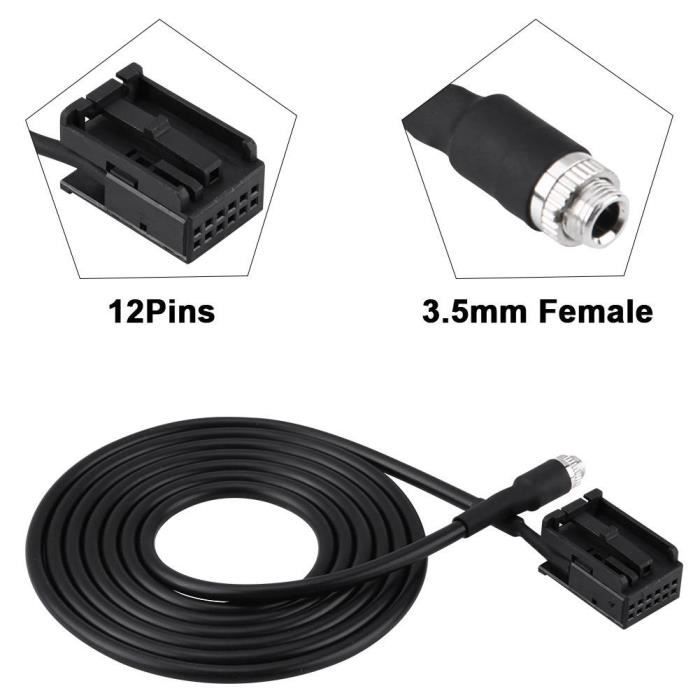 Cable aux auxiliaire adaptateur mp3 FORD FOCUS 6000CD 