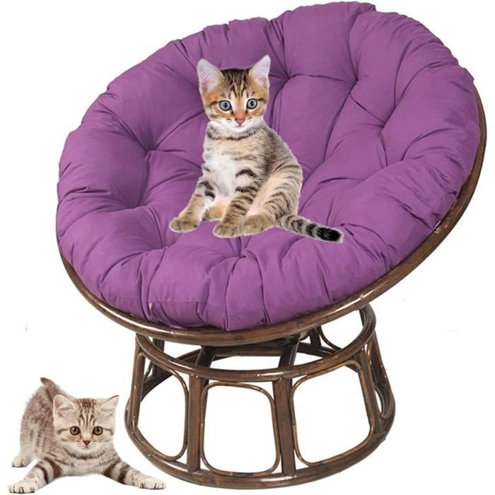Coussin Rond Pour Tabouret - Mousse Mémoire, Lavable, Antidérapant - Vert Clair - Diamètre 15 Pouces