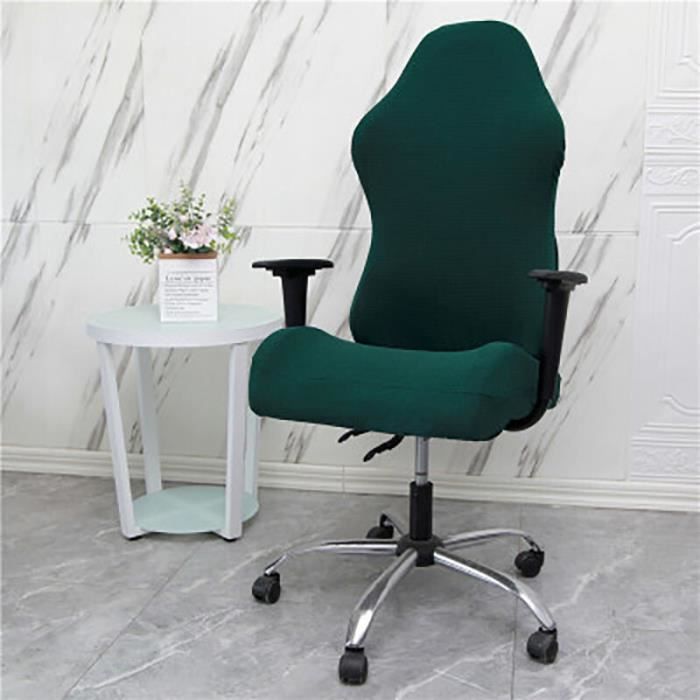 Bieiyhe 2 Pièces Housse Fauteuil Bureau Élastique - Protection Chaise De Bureau Gris