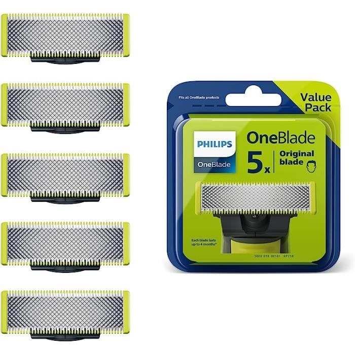 Philips OneBlade x5 Lames de remplacement en acier inoxydable