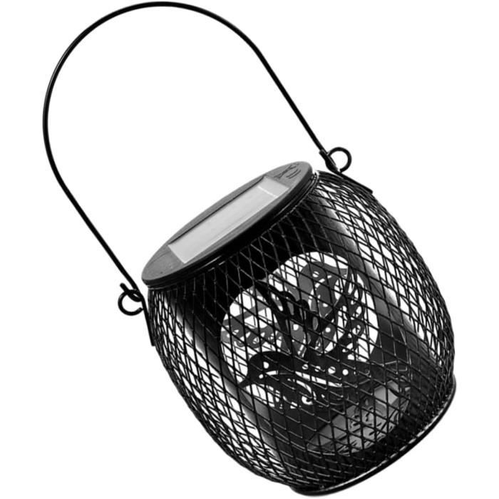 Lumière Suspendue Solaire En Rotin - Abat-jour Tressé, Télécommande, étanche IP44, Pour Jardin, Terrasse, Balcon - 11