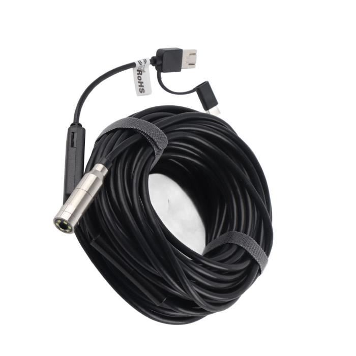 Endoscope Articulé Avec écran 5” - Sonde 6,2 Mm, Commande Joystick 360°, Câble Souple 1,5 M - Double Batterie