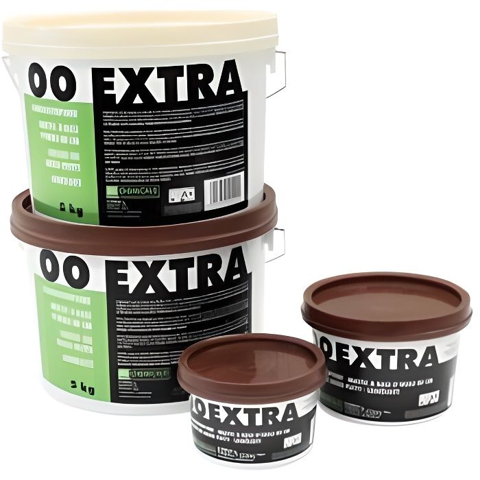 Mastic à l'huile de lin OO Extra DL CHEMICALS pour vitrierie - Blanc 1kg - 1100002N772024