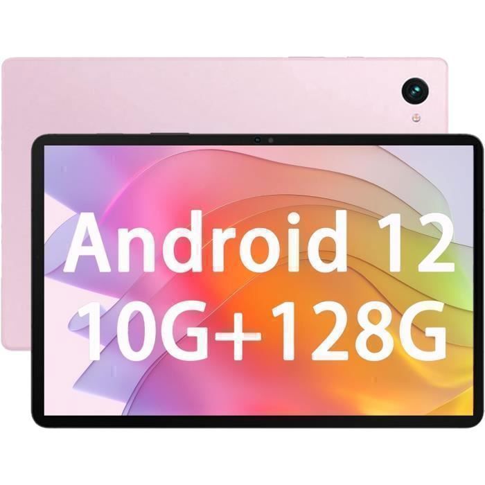 Tablette Tactile 10 Pouces Android 12 10Go RAM 128Go/TF 1TB ROM Dual WiFi Caméra 8+5MP AI Fonction 6850mAh Tablette pas Cher