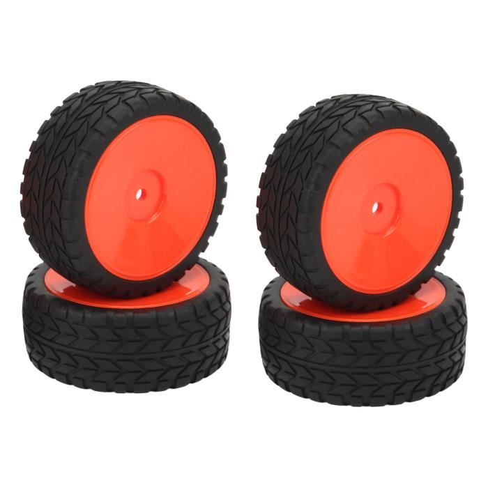 4 Pneus Caoutchouc Antidérapants T TOOYFUL Pour RC Buggy 1/8 - Jaune