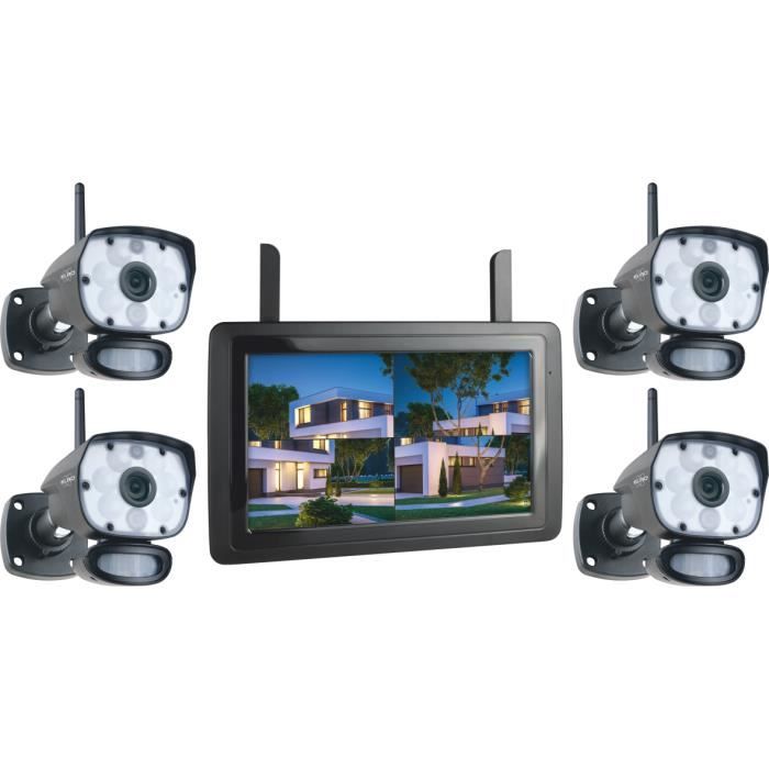 Kit de surveillance ELRO CZ60RIPS-4 avec 4 caméras, vision nocturne couleur et application - 1080P HD