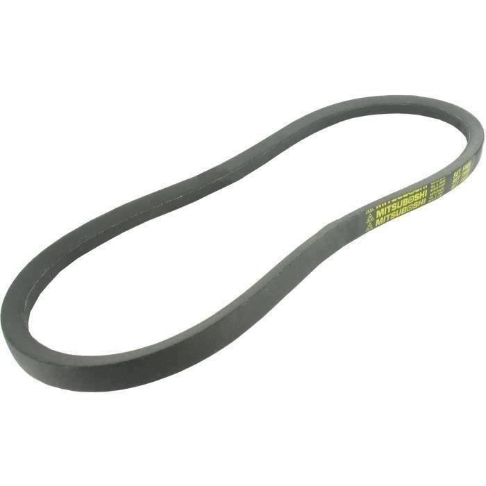 Courroie lisse trapézoïdale série B (section 17x11mm) Longueur ext: 2309mm