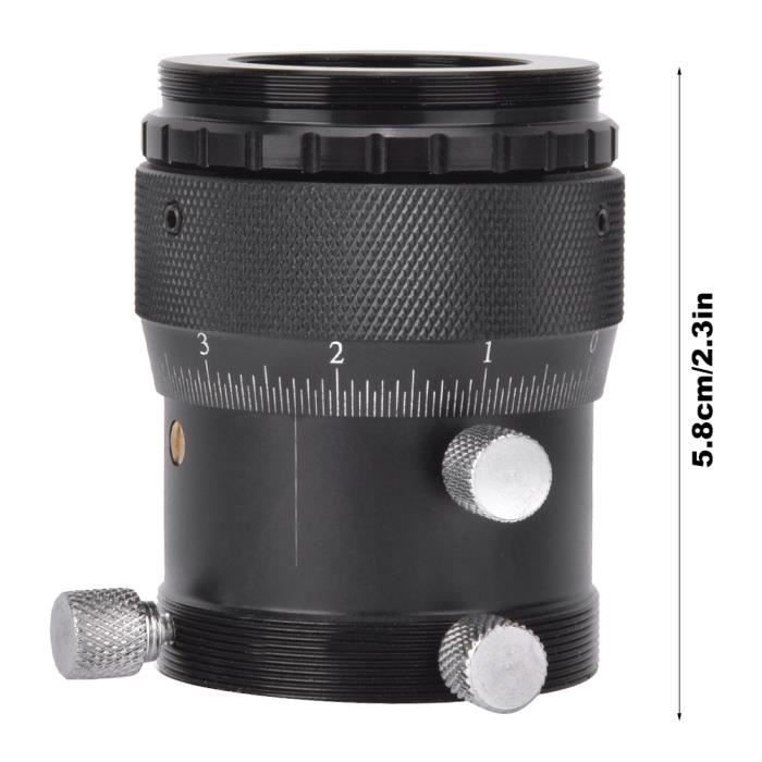 Mise Au Point Hélicoïdale Double Alliage Aluminium - Course 10mm Précision 0.05mm Filetage M42