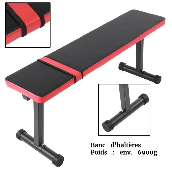 Banc De Musculation Plat VirtuFit - Capacité 250 Kg - Cadre Acier 5x5 Cm - Rembourrage 5 Cm - Noir - Pour Développé Couché Et Exercices - 7
