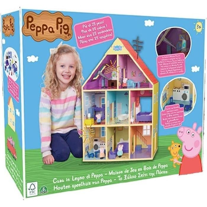 Portes Peppa Pig Maison en Bois Gig - Cdiscount Jeux - Jouets