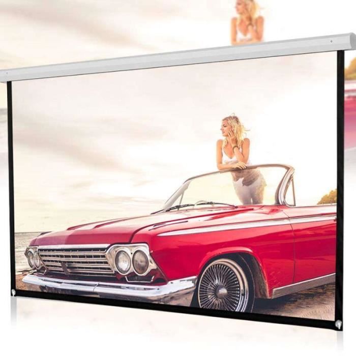 Écran Projection Portable LEORFI 100" - 16:9 HD - Double Face - Pour Intérieur/Extérieur