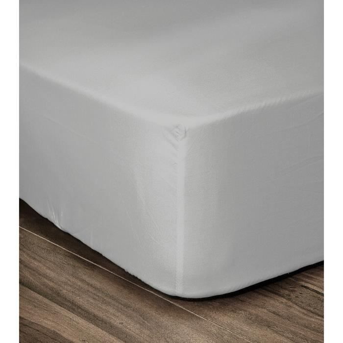 LOVELY HOME Drap Housse 100% coton 90x190x30 cm Lot de 2 - vue 2