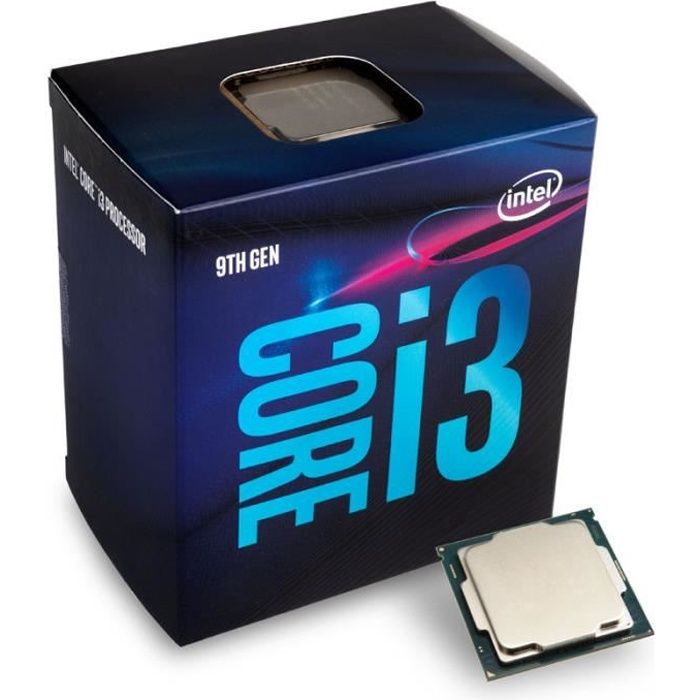 Intel Core i3-9100 36 GHz (Coffee Lake) Sockel 1151 - boxed 0000000 Noir