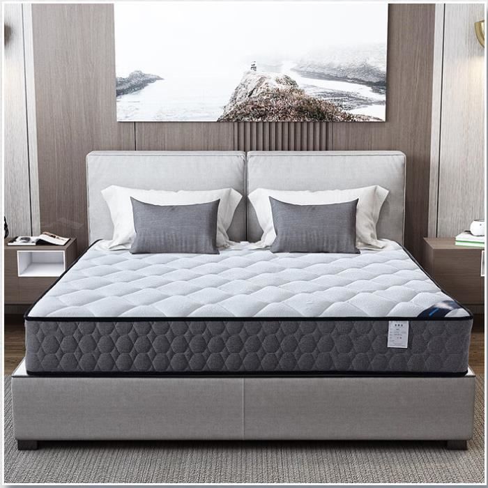Matelas - IZTOSS - Zen - 140x190 cm - Mémoire de forme - Ferme - Face été/hiver - Maison