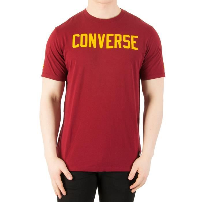 t shirt converse homme rouge