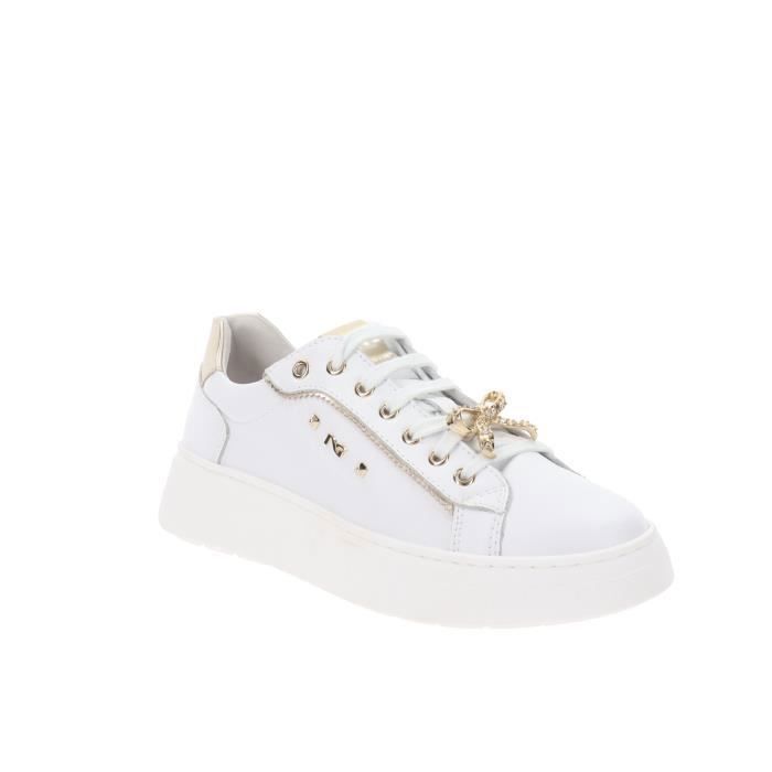 Nero Giardini Baskets en cuir pour femme - NeroGiardini - Blanc