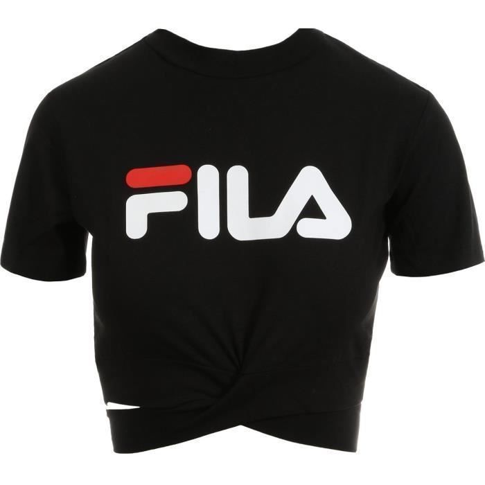 tee shirt fila femme noir