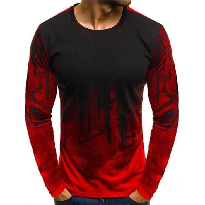 t shirt homme manche longue