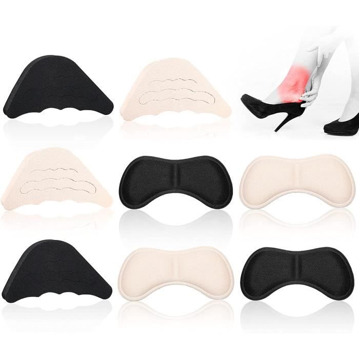 6 Inserts Chaussures En Mousse PU - Semelles Confort Pour Chaussures Trop Larges, Antidérapantes