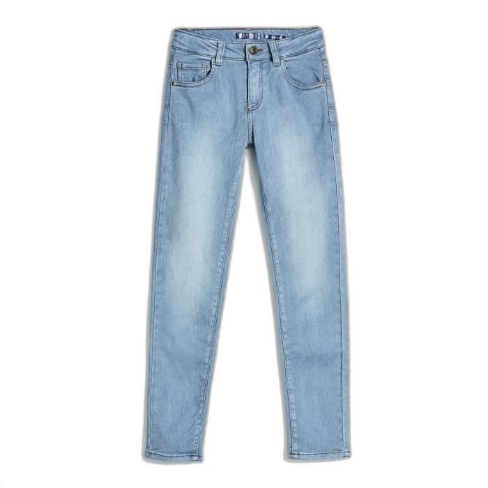 jeans fille guess core - light medium wash w/ - 8 ans