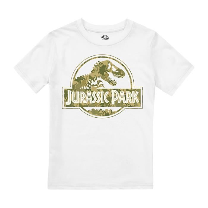 T-shirt Garçon TU - 3 Ans - Violet - Col Rond - Motif Dino - Coton