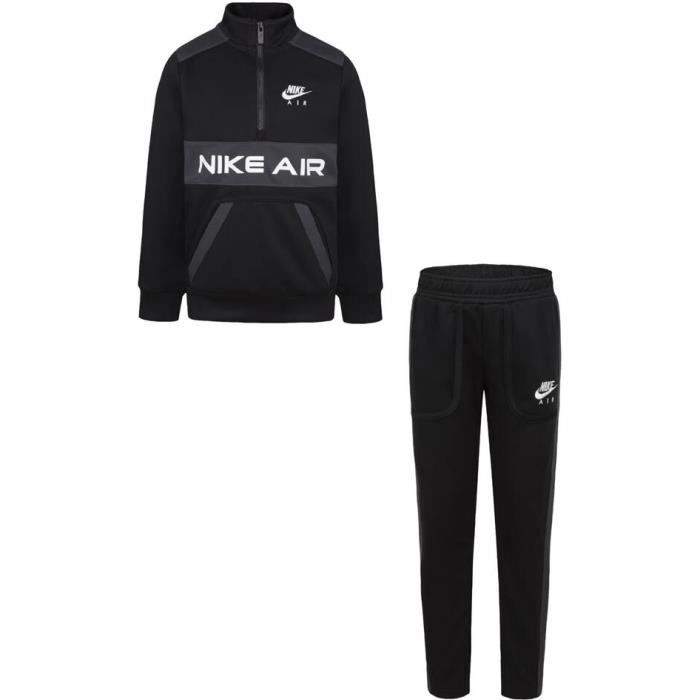 Survetement enfant Nike Air Boys Ensemble sport Noir Football Manches longues