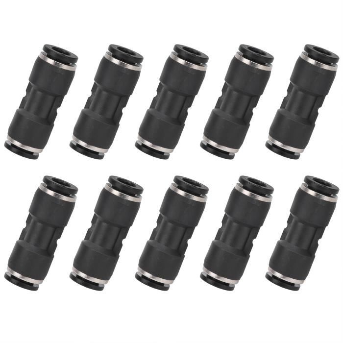 Raccord Pneumatique Réducteur 10 Mm à 8 Mm - Connexion Rapide Pour Tuyaux Air/eau