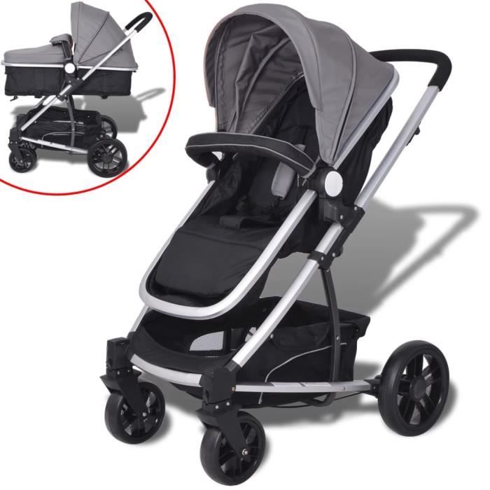 Poussette Landau Bebe 2 En 1 Aluminium Gris Et Noir Achat Vente Landau Poussette Cdiscount Poussette Landau Bebe 2 En 1 Aluminium Gris Et Noir Achat Vente Landau Poussette Cdiscount