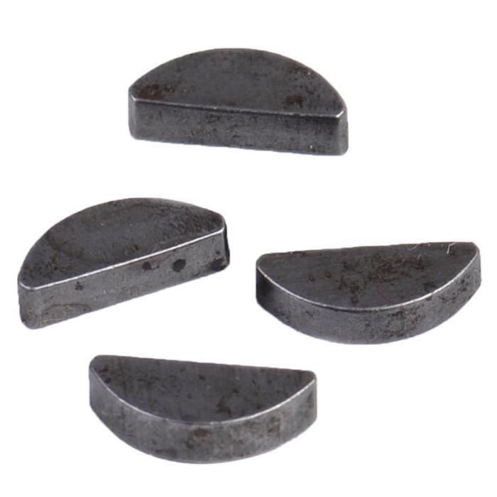 80 Pièces Clés Woodruff – Demi-lune, Acier Carbone, 8 Tailles De 3 à 6 Mm – Pour Mécanique, Bricolage, Atelier - 3
