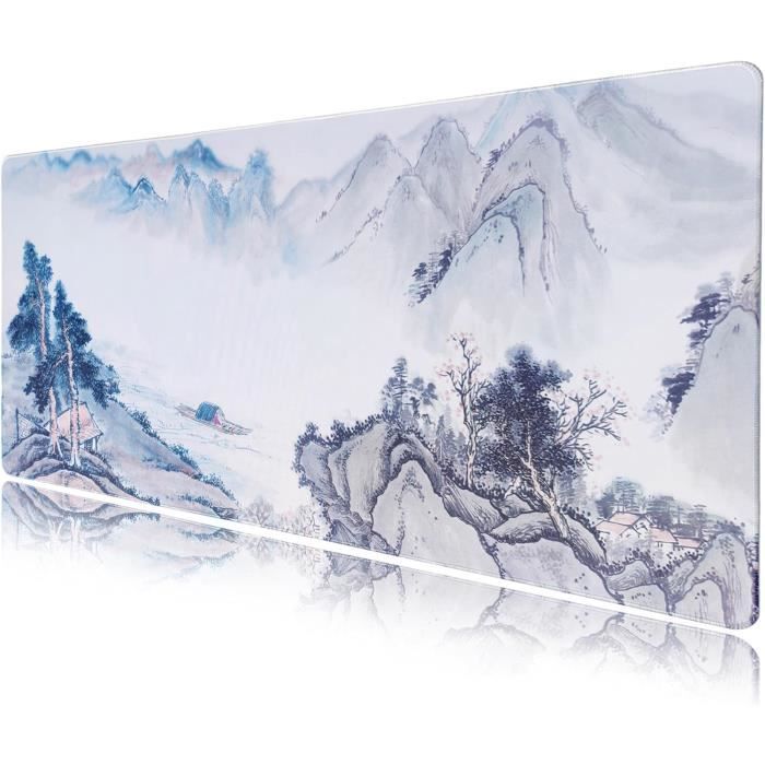 Tapis De Souris Paysage Montagne Forêt 22x18 Cm - Surface Lisse, Base Antidérapante - Pour Bureau Et Gaming - Teecustom