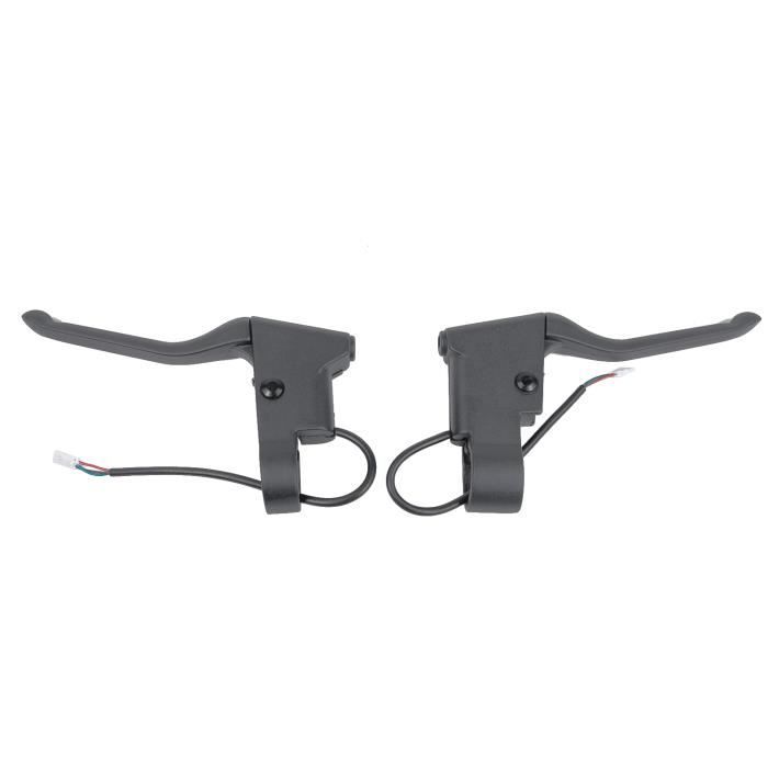 Paire De Leviers De Frein étanches 2 Broches Pour Vélo/scooter électrique - Alliage Alu, Câble 30cm