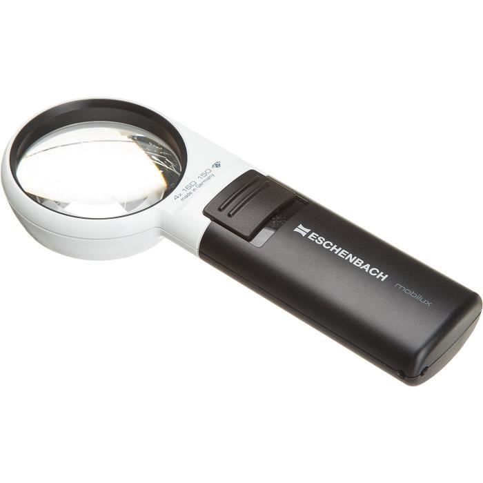 Loupe à Main Toolcraft Avec Lumière LED - Grossissement 15x - Lentille 20mm
