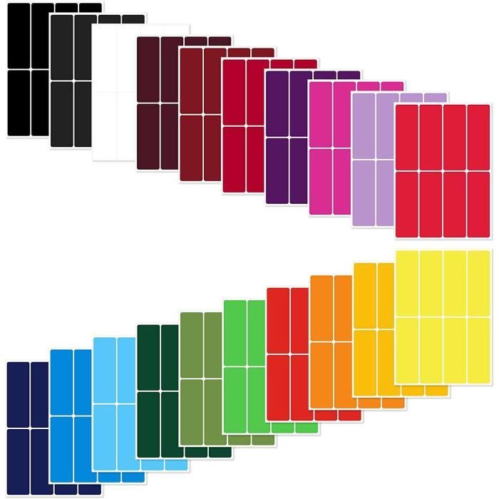 Meitaat 200 Étiquettes Autocollantes Vertes 12,7 X 7,6 Cm - Amovibles, Étanchées, Vinyle Résistant Pour Organisation, Inventaire, Déménagement