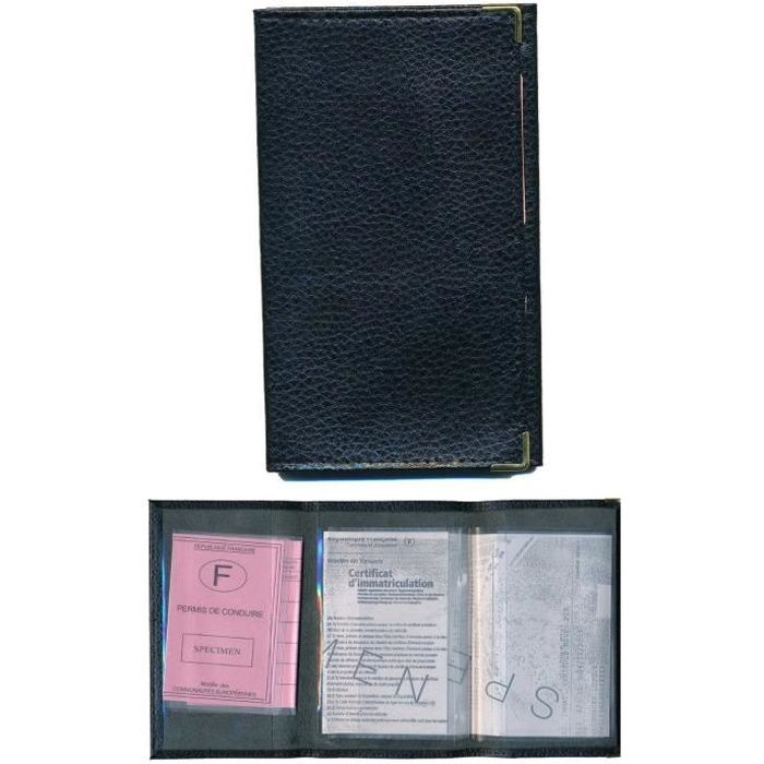 Porte papier voiture silver nouv permis - du Nord