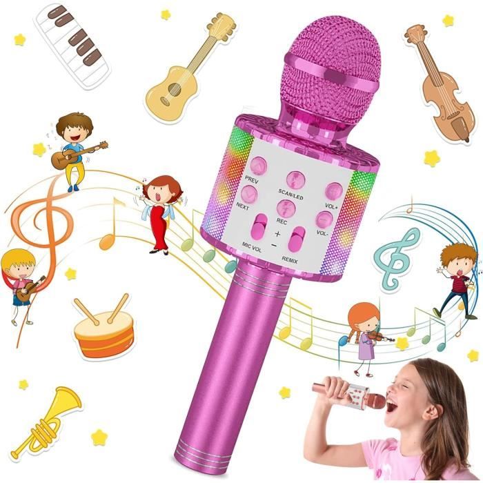 Microphone Jouet éducatif Sans Pile Pour Enfants - Karaoké Et Chant Garçon/fille Bleu - Sûr Et Stimulant La Créativité - 5