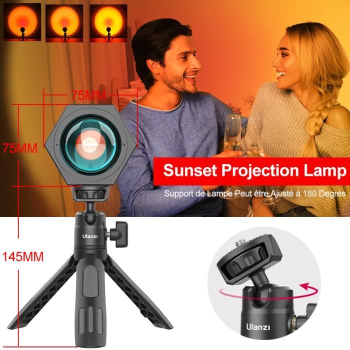 Sunset Lamp, Lampe Coucher de Soleil avec Sunset aura, Lampe USB