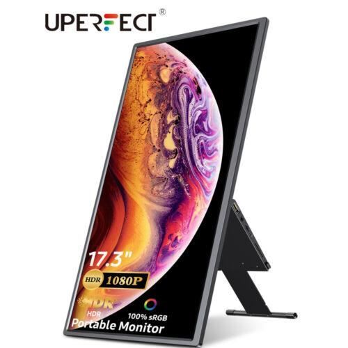 Moniteur portable 17.3 1920*1080 Type support pivotant décran USB C pour jeu Xbox – Uperfect 173B01