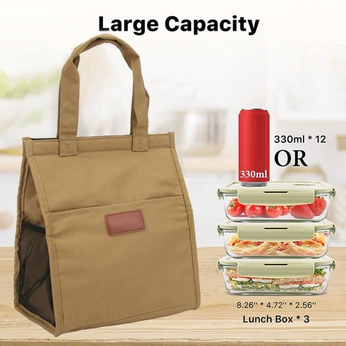 Sac Isotherme Sac Repas Déjeuner Isotherme Lunch Bag Imperméable Haute  Qualité - Cdiscount Maison