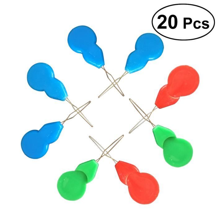 Lot De 20 Aiguilles à Fileter Avec Oeillets En Plastique - Pour La Couture à La Main, Le Bricolage | Taille Unique